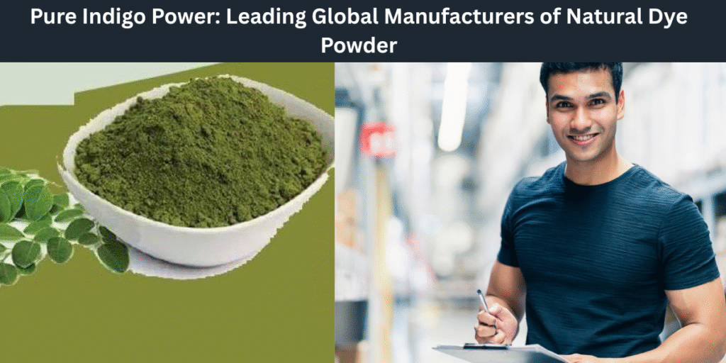 Pure Indigo Power: Leading Global Manufacturers of Natural Dye Powder