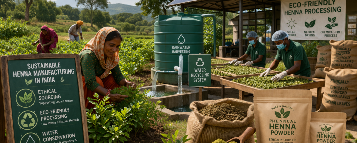sustainable henna manufacturer india